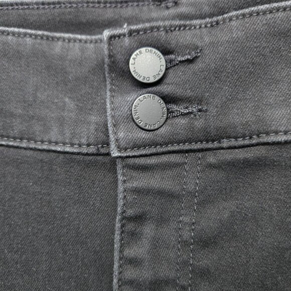 Lane Bryant 24W High Rise Straight Leg Tighter Tummy Flex Magic Waist Black Jean - Picture 4 of 10